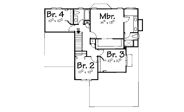 upper floor house blueprint