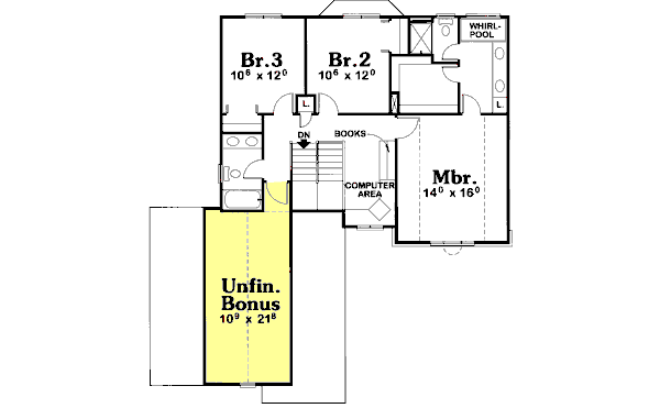 upper floor house blueprint
