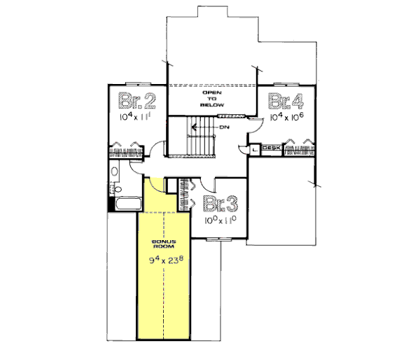 upper floor house blueprint