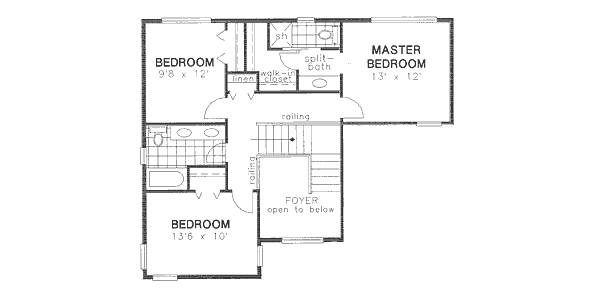 upper floor house blueprint