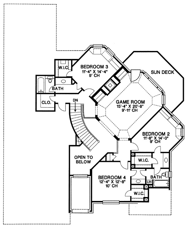 upper floor house blueprint