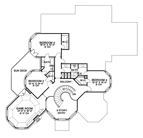 upper floor house blueprint