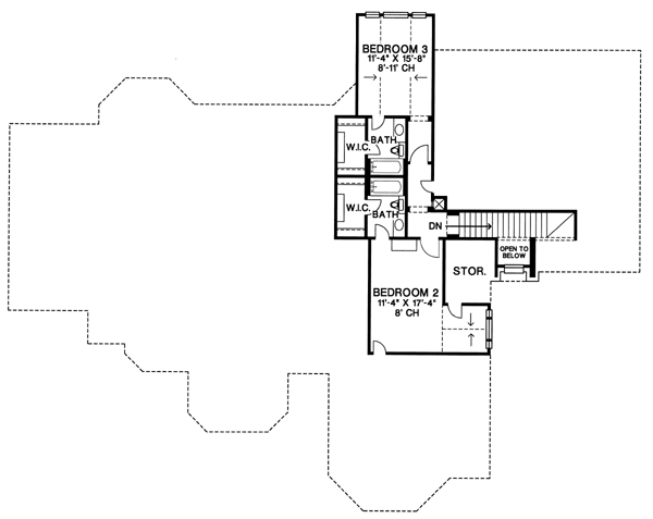 upper floor house blueprint