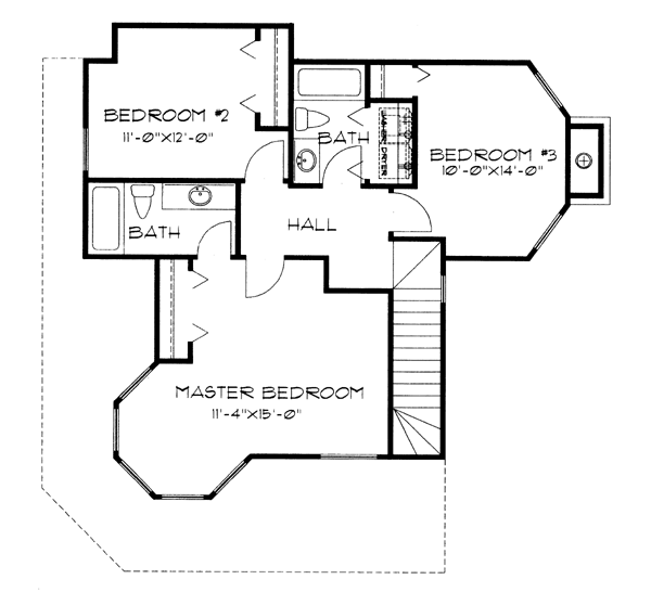 upper floor house blueprint