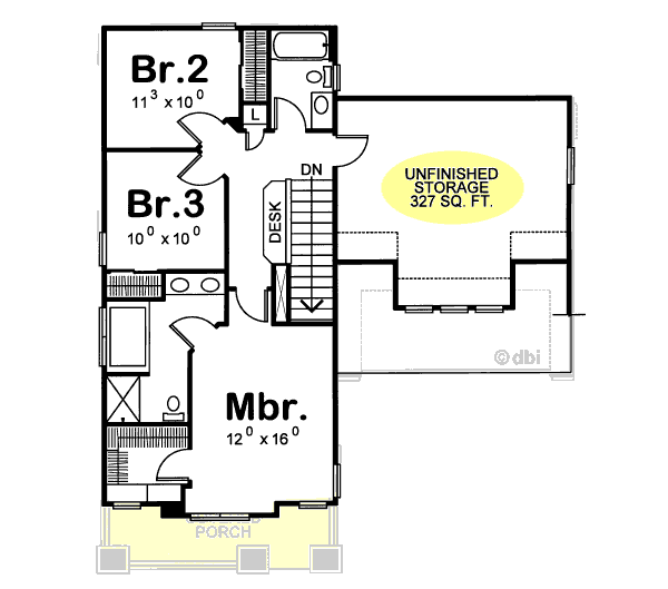 upper floor house blueprint