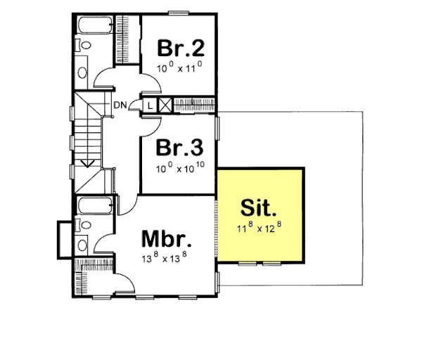 upper floor house blueprint