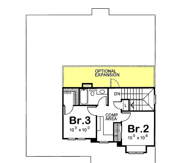 upper floor house blueprint