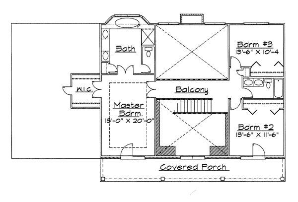 upper floor house blueprint