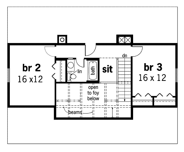 upper floor house blueprint