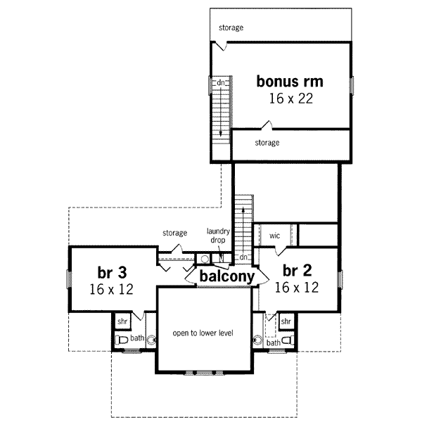 upper floor house blueprint