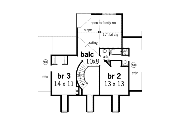 upper floor house blueprint