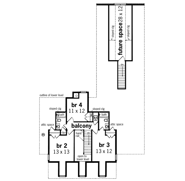 upper floor house blueprint