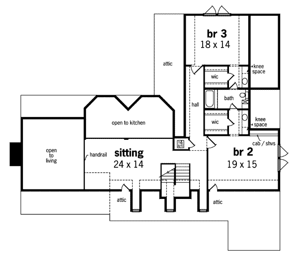 upper floor house blueprint