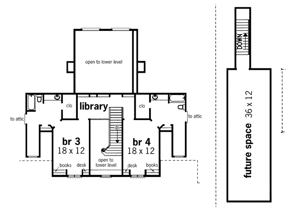 upper floor house blueprint