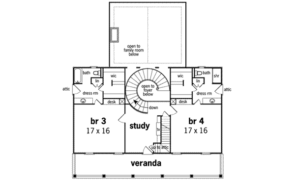 upper floor house blueprint