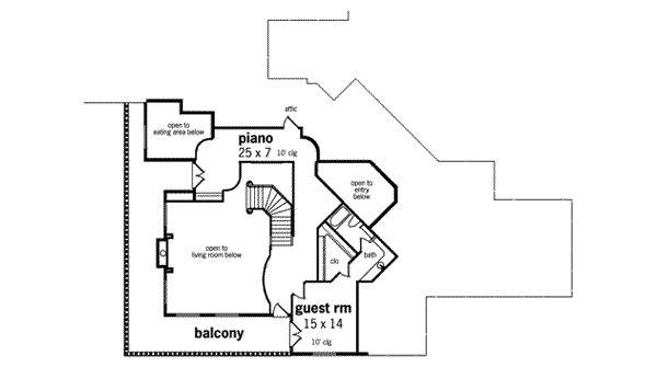 upper floor house blueprint