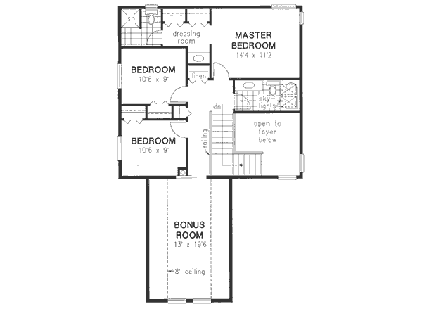 upper floor house blueprint