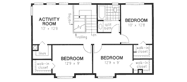 upper floor house blueprint