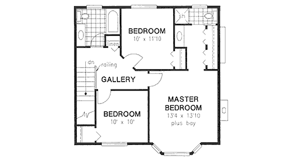 upper floor house blueprint