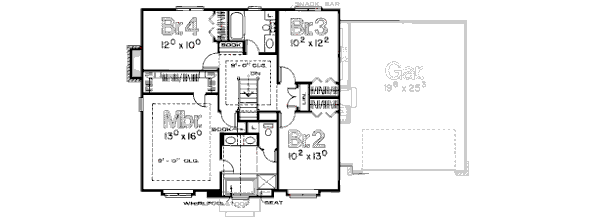 upper floor house blueprint