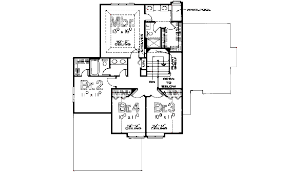 upper floor house blueprint