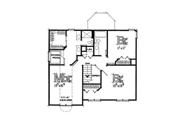 upper floor house blueprint
