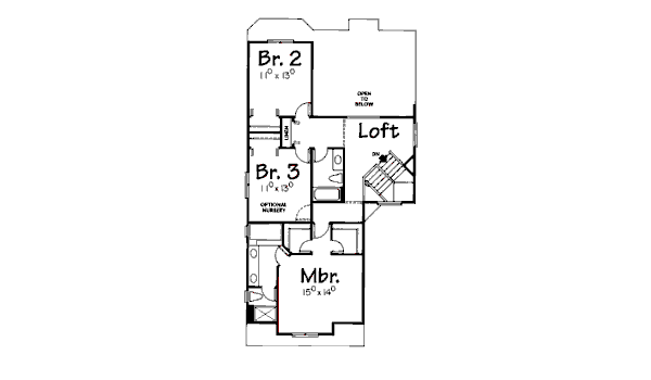 upper floor house blueprint