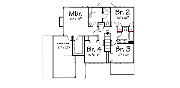 upper floor house blueprint