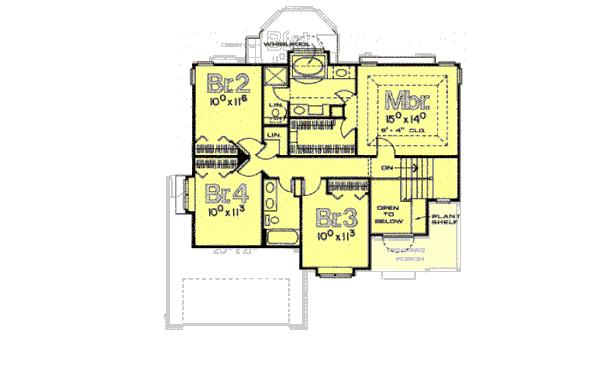 upper floor house blueprint
