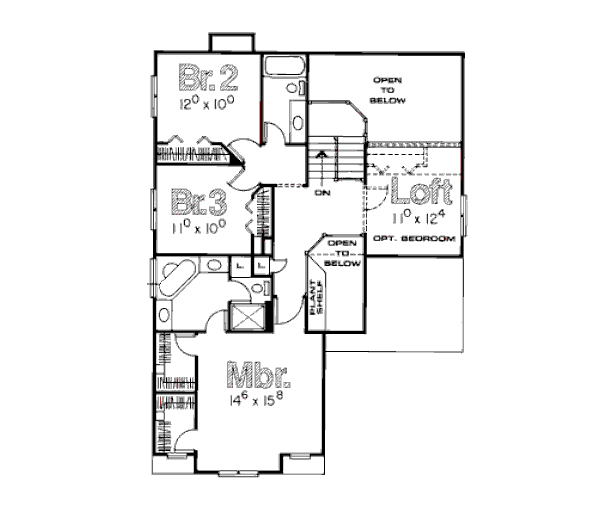 upper floor house blueprint