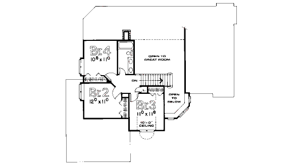 upper floor house blueprint