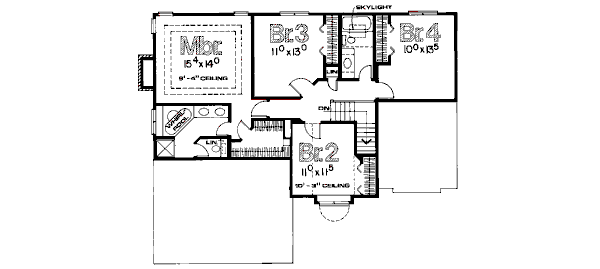 upper floor house blueprint