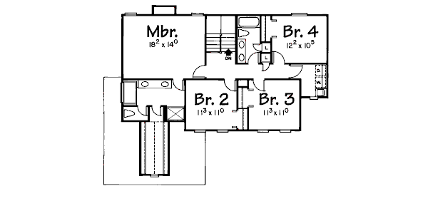 upper floor house blueprint