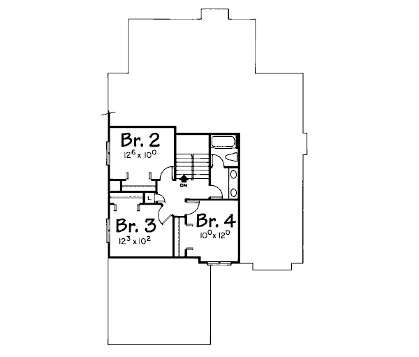 upper floor house blueprint