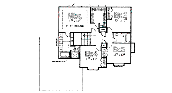 upper floor house blueprint