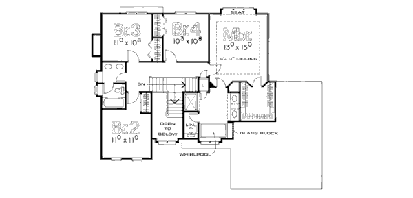 upper floor house blueprint