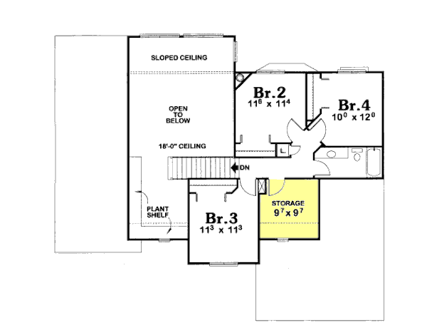 upper floor house blueprint