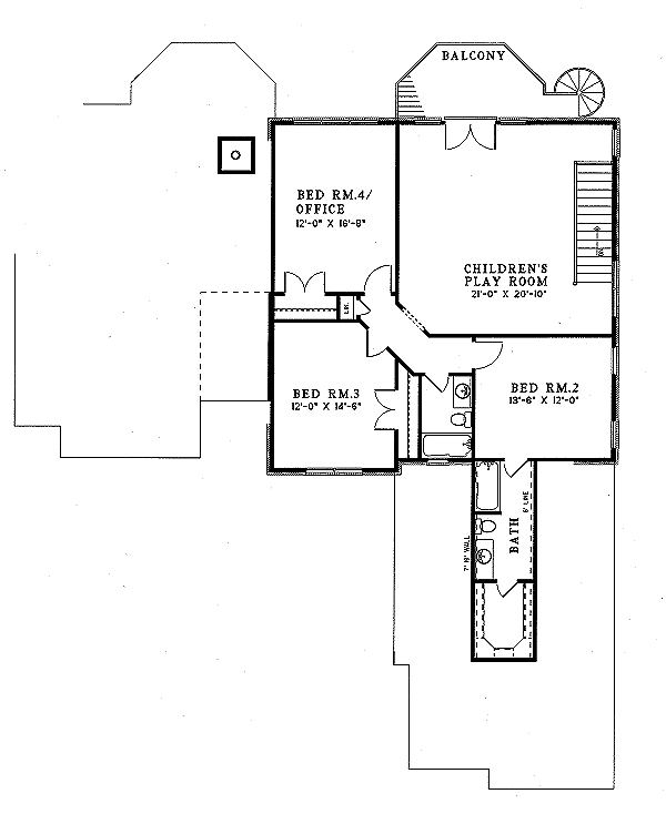 upper floor house blueprint