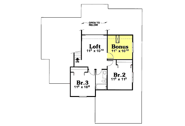 upper floor house blueprint