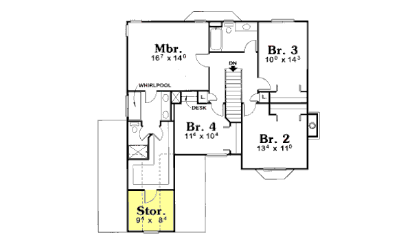upper floor house blueprint