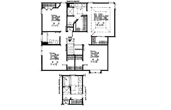 upper floor house blueprint
