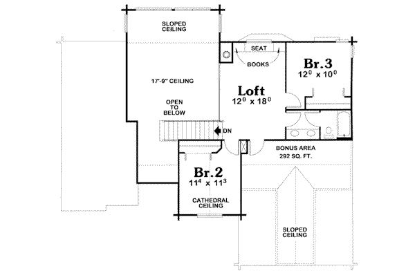 upper floor house blueprint