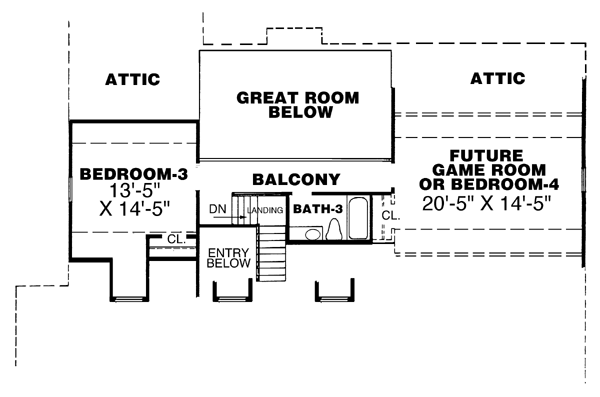 upper floor house blueprint