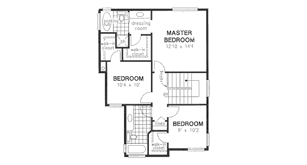 upper floor house blueprint