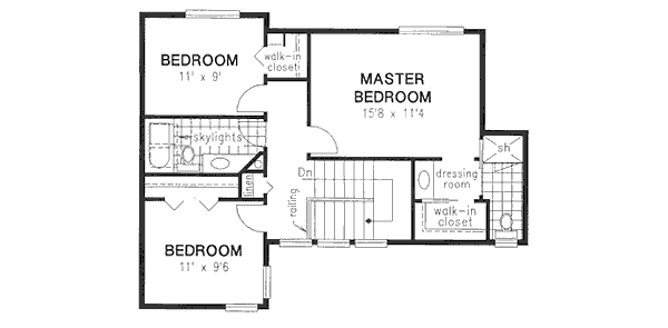 upper floor house blueprint