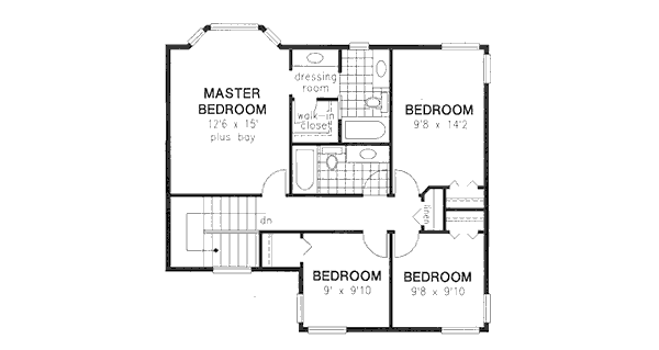 upper floor house blueprint