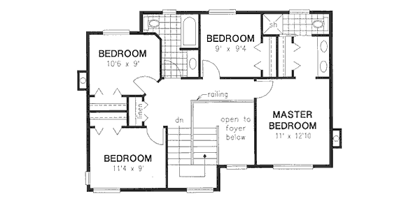 upper floor house blueprint