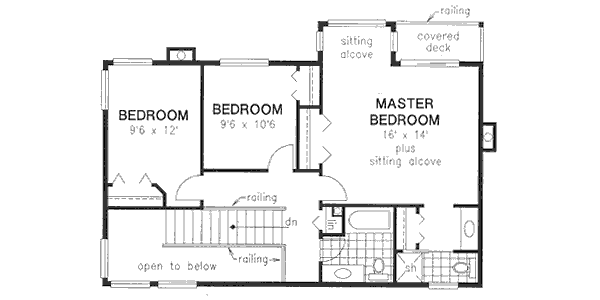 upper floor house blueprint
