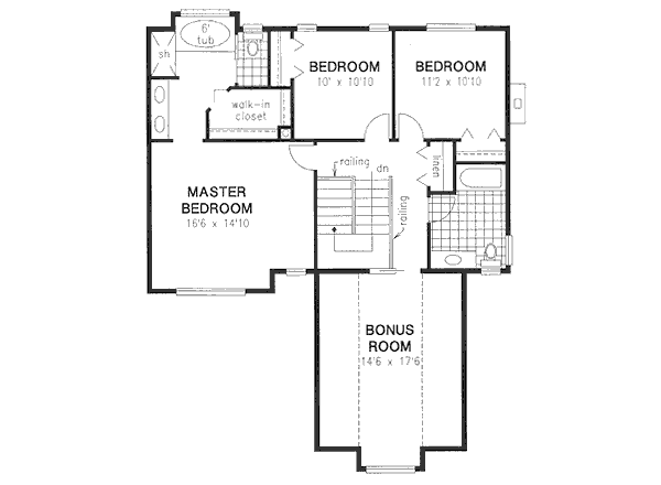 upper floor house blueprint