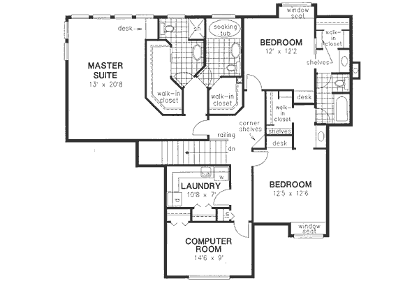 upper floor house blueprint